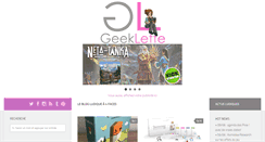 Desktop Screenshot of geeklette.fr