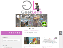 Tablet Screenshot of geeklette.fr